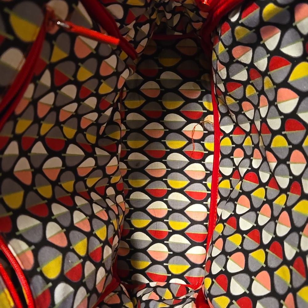 Vera Bradley Backpack Red Quilted - Picture 5 of 9